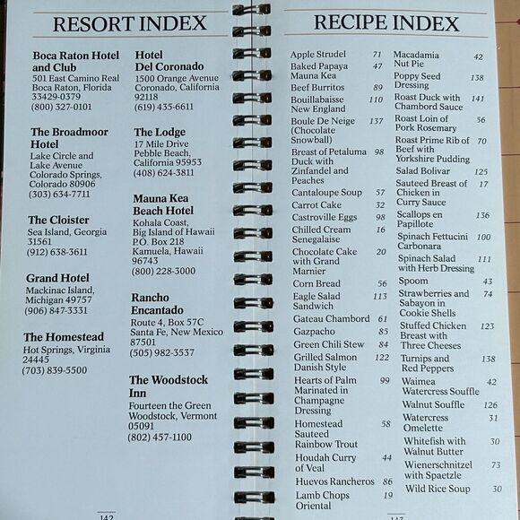 Vintage 80s Recipes From Americas Resorts Cookbook Benson and Hedges Cigarettes - Picture 3 of 6